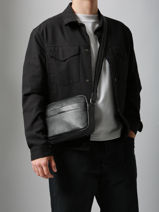 Sac Bandoulire Etrier Noir spider ESPI710M-vue-porte